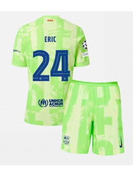 Barcelona Eric Garcia #24 Ausweichtrikot für Kinder 2024-25 Kurzarm (+ Kurze Hosen)